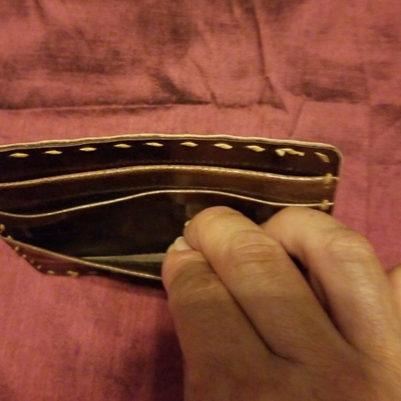 MEN'S/WOMEN'S HANDMADE CARD CASE BROWN LEATHER - Picture 3 of 4